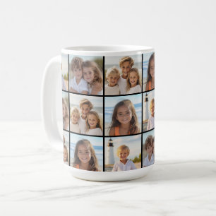 Create a Custom Photo Collage with 4 Photos Coffee Mug