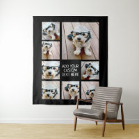 Create a Custom Photo Collage with 8 Photos Black