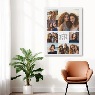Create a Custom Photo Collage with 8 Photos Canvas Print
