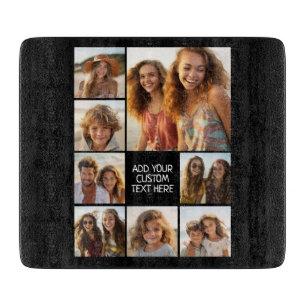 Create a Custom Photo Collage with 8 Photos Cutting Board