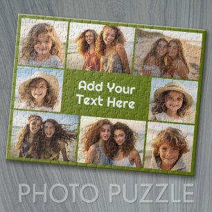 Create a Custom Photo Collage with 8 Photos Jigsaw Puzzle