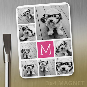 Create a Custom Photo Collage with 8 Photos Magnet