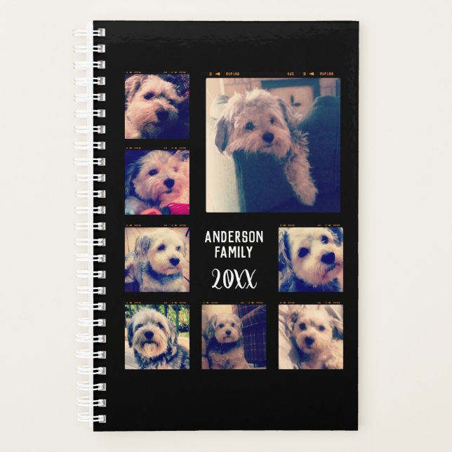 Create a Custom Photo Collage with 8 Photos Planner (Front)