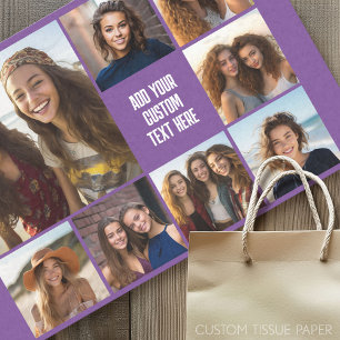 Create a Custom Photo Collage with 8 Photos Tissue Paper