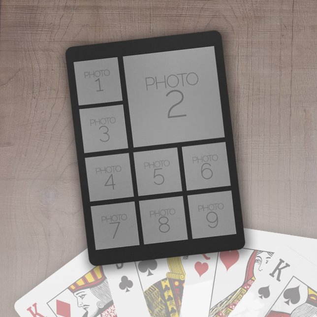 Create a Custom Photo Collage with 9 Photos Playing Cards (Creator Uploaded)