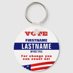 Create a Custom Political  Keychain