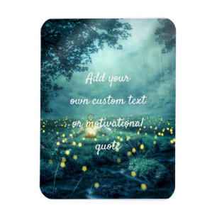 Create A Custom Quote - Glowworm Forest Magnet