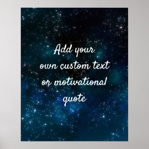Create A Custom Quote Poster - Night Sky