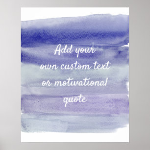 Create A Custom Quote Poster - Purple Watercolour