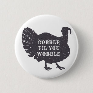 Create A Custom Text Turkey Thanksgiving 2 Inch Round Button