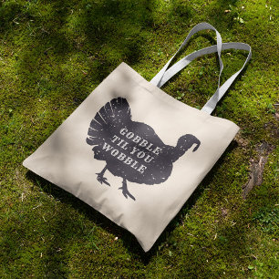 Create A Custom Text Turkey Tote Bag