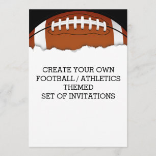 Create a Football Themed Invitation