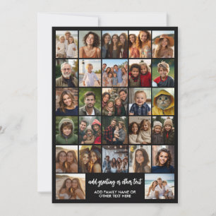 Create a Funky Photo Collage with 27 Photos Holiday Card