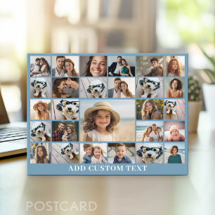 Create a Funky Photo Collage with 27 Photos Postcard