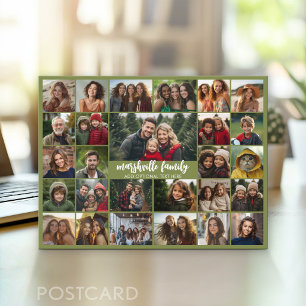 Create a Funky Photo Collage with 27 Photos Postcard