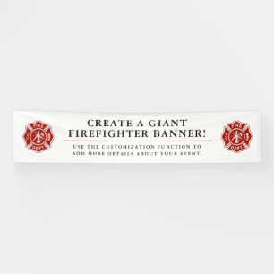Create A Giant Firefighter Themed Banner