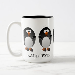 Create a Linux Penguin Two-Tone Coffee Mug