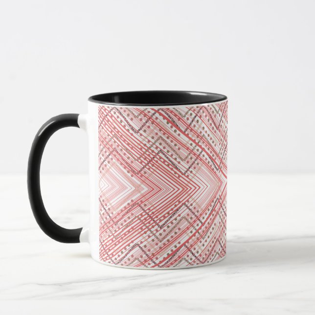 Create a Modern Backdrop with Pink and White Diamo Mug (Left)