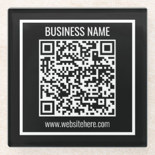 Create a Modern QR code Instantly Glass Coaster