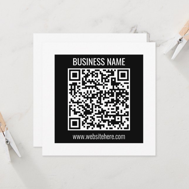 Create a Modern QR code Instantly  Invitation (Front/Back In Situ)