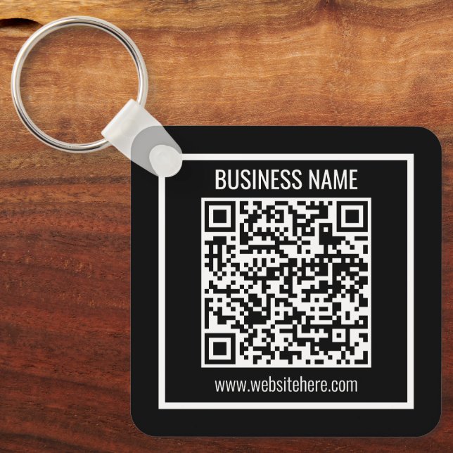 Create a Modern QR code Instantly  Keychain (Front)