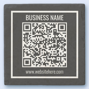 Create a Modern QR code Instantly  Stone Coaster