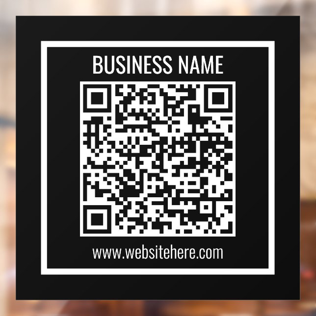Create a Modern QR code Instantly  Window Cling (Sheet 2)