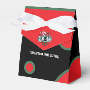 😂Create a Most Likely To 🎄 Funny Christmas Quote Favor Box
