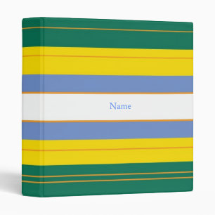 Create-A-Name Classic Stripes 1Binder Binder