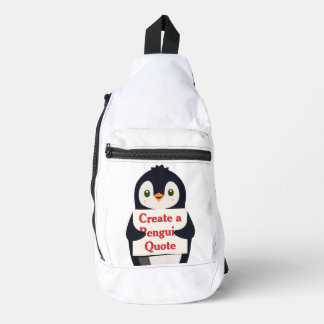 Create a Penguin Quote Sling Bag