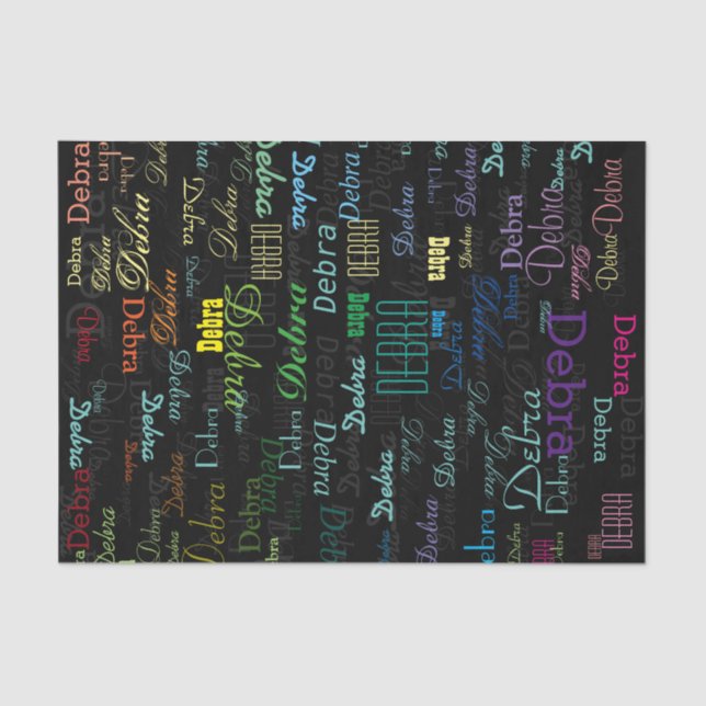 create a personalized and colourful tissue paper (Front)