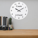 Create A Personalized Clock! Large Clock<br><div class="desc">Add a touch of art to the time on your wall and make any room look better. Give a gift to a friend or loved one with a cherished picture. A stylish and useful way to display a favourite photograph. Choose one of three styles and shapes, whichever is to your...</div>