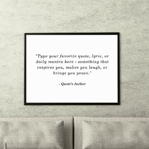 Create a Poster with Your Own   Favourite Quote