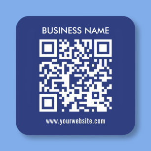 Create a QR code instantly Modern simple design Square Sticker