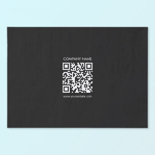 Create a QR code instantly Modern simple design Tissue Paper