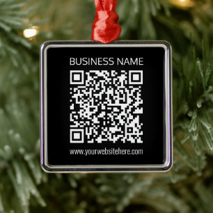 Create a QR Code Instantly with Your Website’s URL Metal Ornament