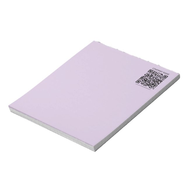 Create a QR Code | Pale Lavender Violet Notepad (Rotated)