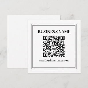 Create a Scannable QR code   Black & White Card