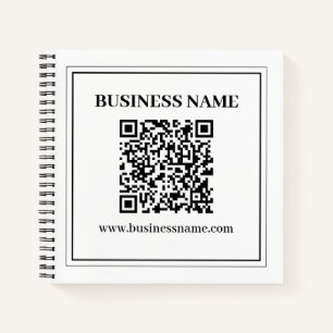 Create a Scannable QR code   Black & White Notebook