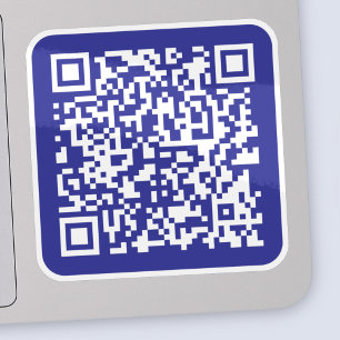 Create a Scannable QR code Editable Dark Blue
