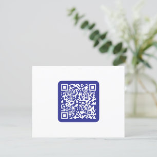 Create a Scannable QR code   Editable Dark Blue Thank You Card