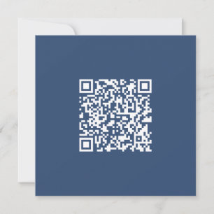 Create a Scannable QR Code Faded Navy Blue Card