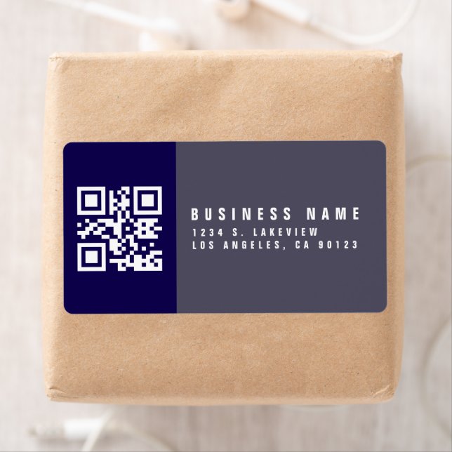 Create a Scannable QR Code | Modern Return Address (Insitu)