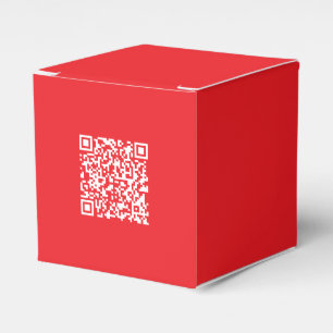 Create a Scannable Red (editable) QR code Favor Box
