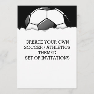 Create a Soccer Game Themed Invitation
