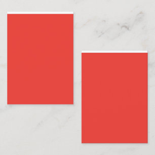 Create a Striking Red Background with White Border Business Card