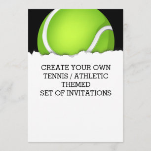 Create a Tennis Themed Invitation
