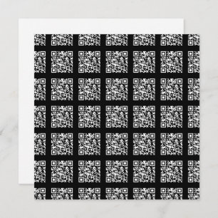 Create a Tiled QR code Pattern   Editable Colour Card