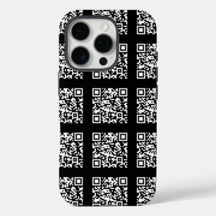 Create a Tiled QR code Pattern   Editable Colour iPhone 16 Pro Case