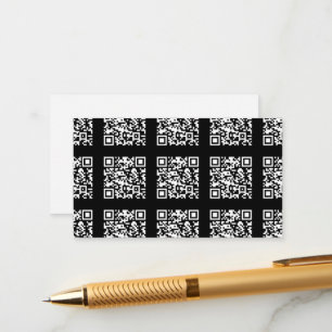 Create a Tiled QR code Pattern   Editable Colour Enclosure Card